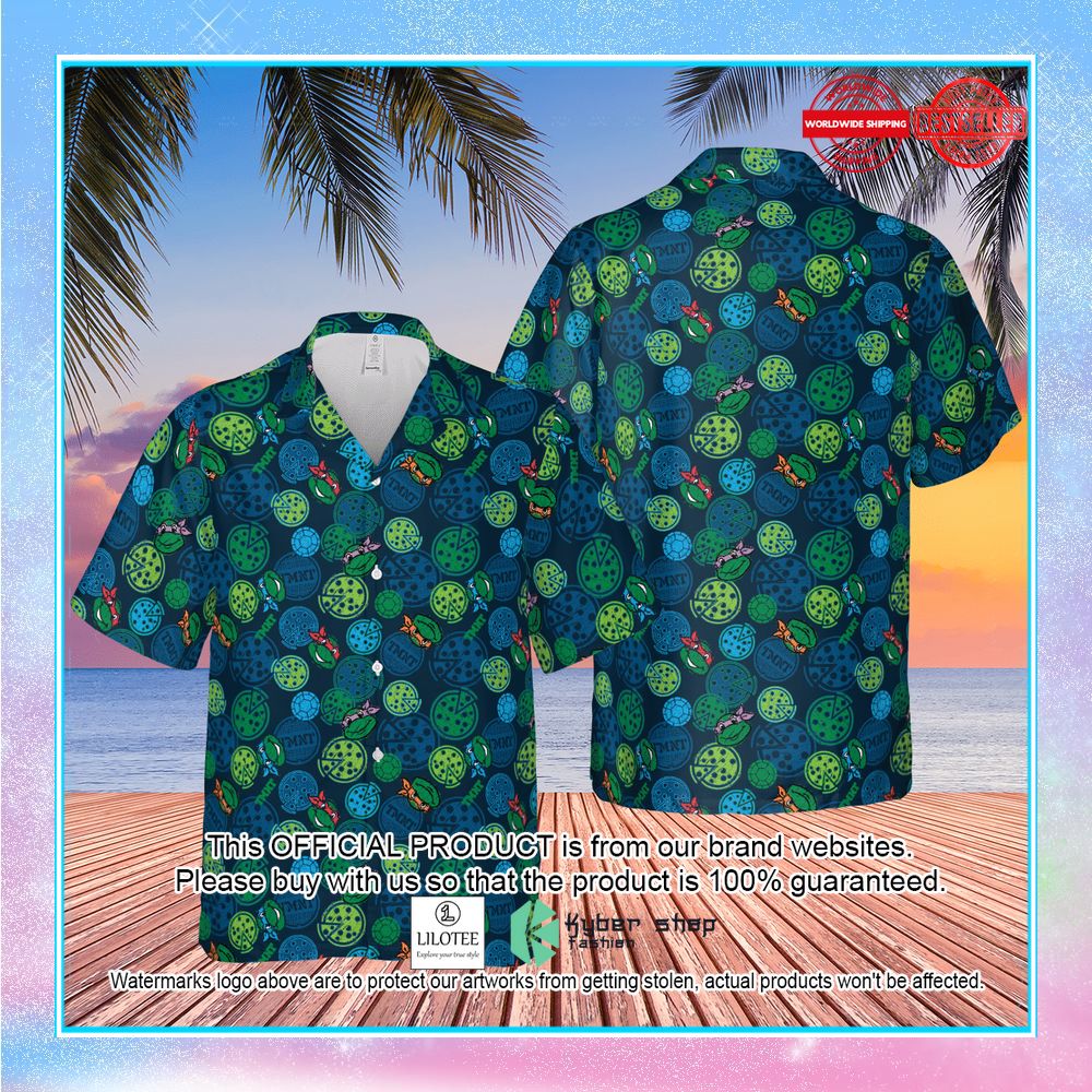 teenage mutant ninja turtles pizza hawaiian shirt 2 320