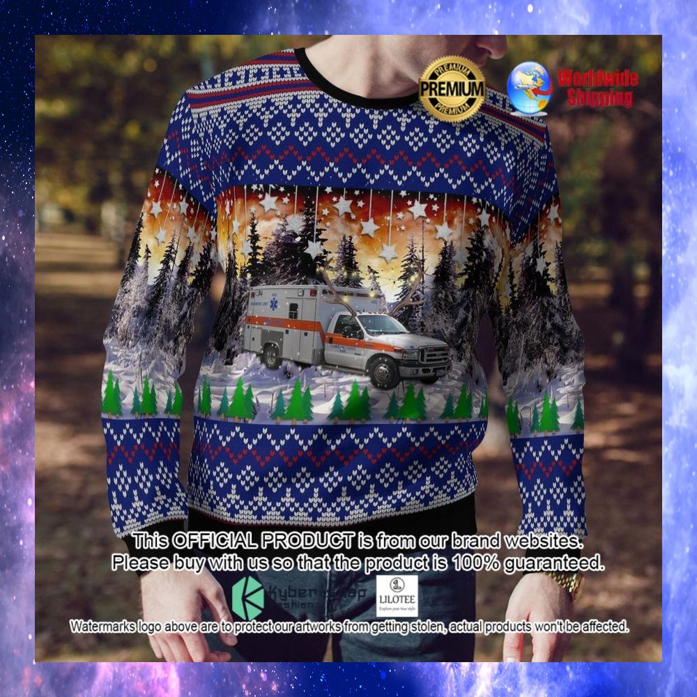 tennessee cumberland county ems ugly sweater 1 737