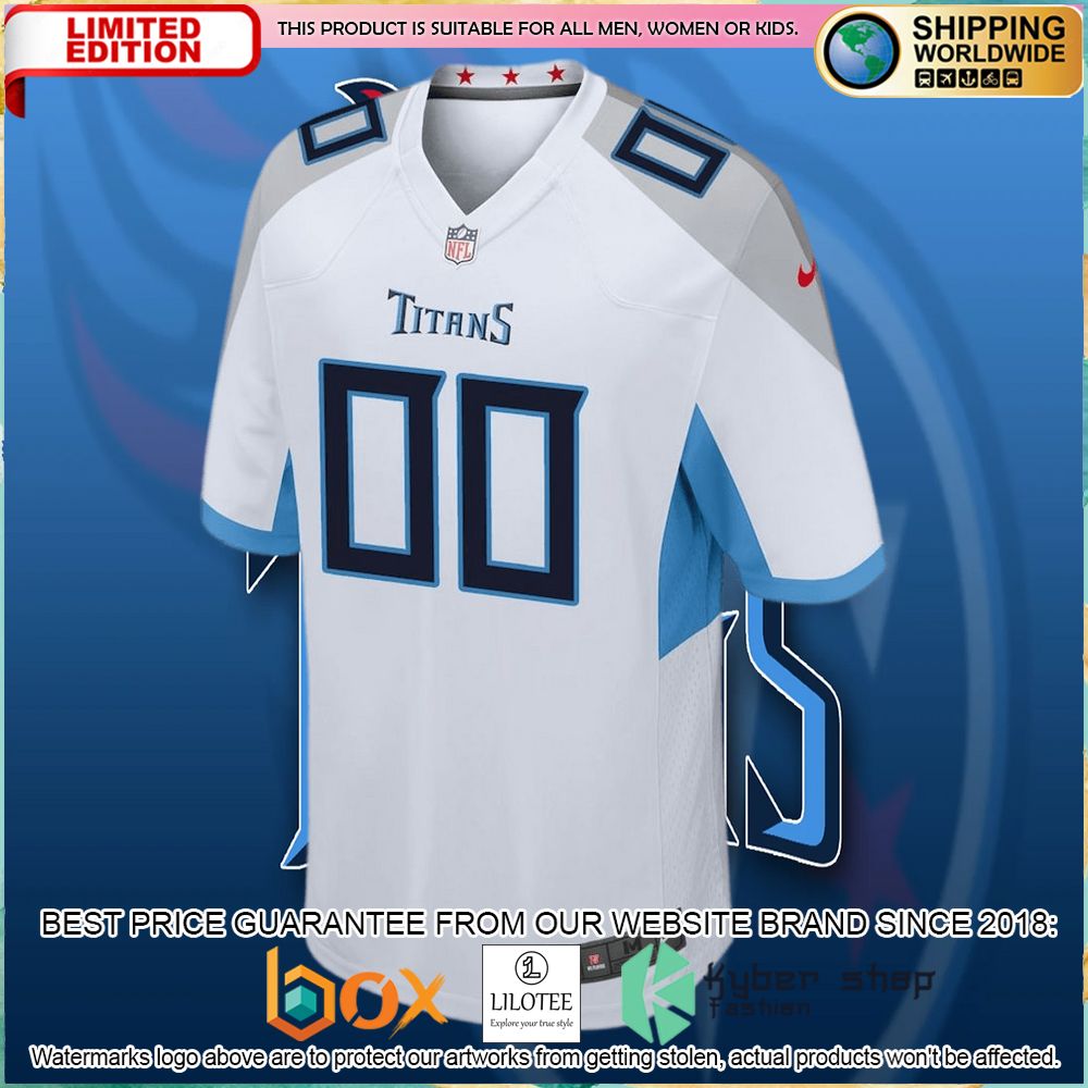tennessee titans nike custom white football jersey 2 466