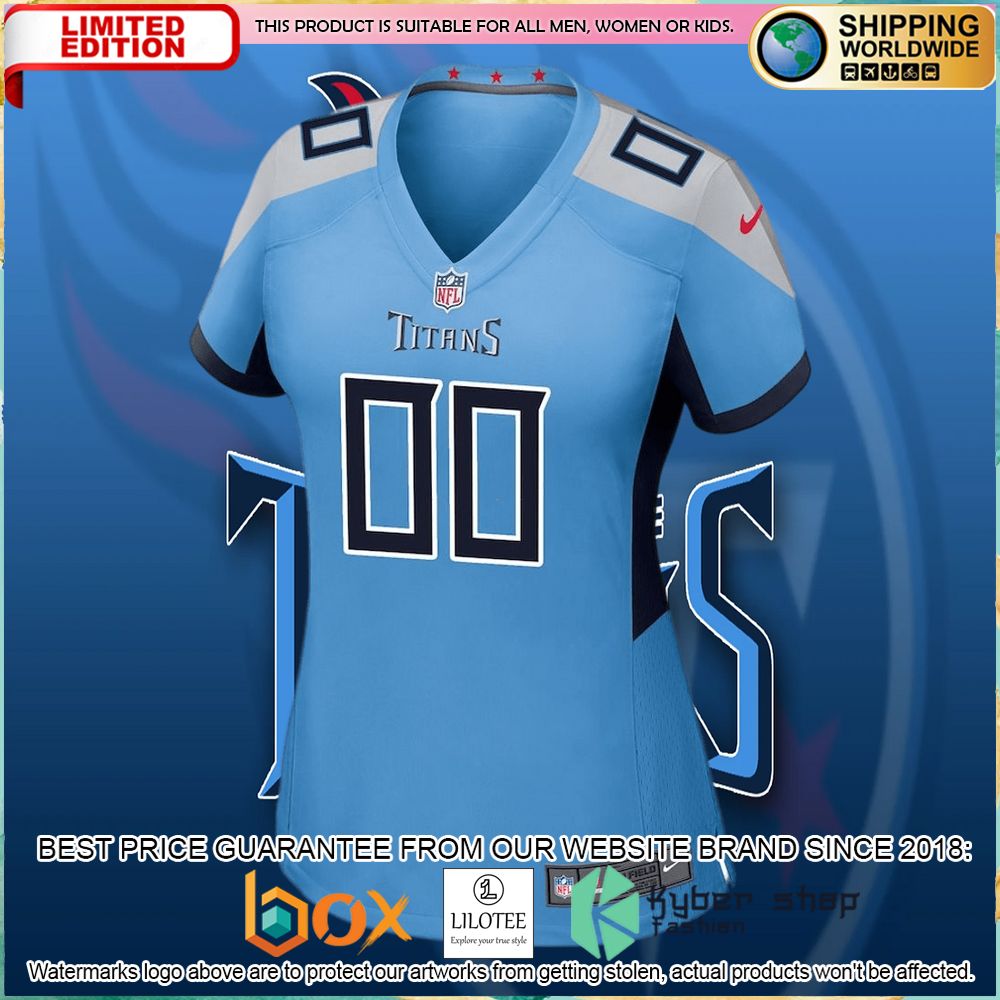 tennessee titans nike womens alternate custom light blue football jersey 2 842