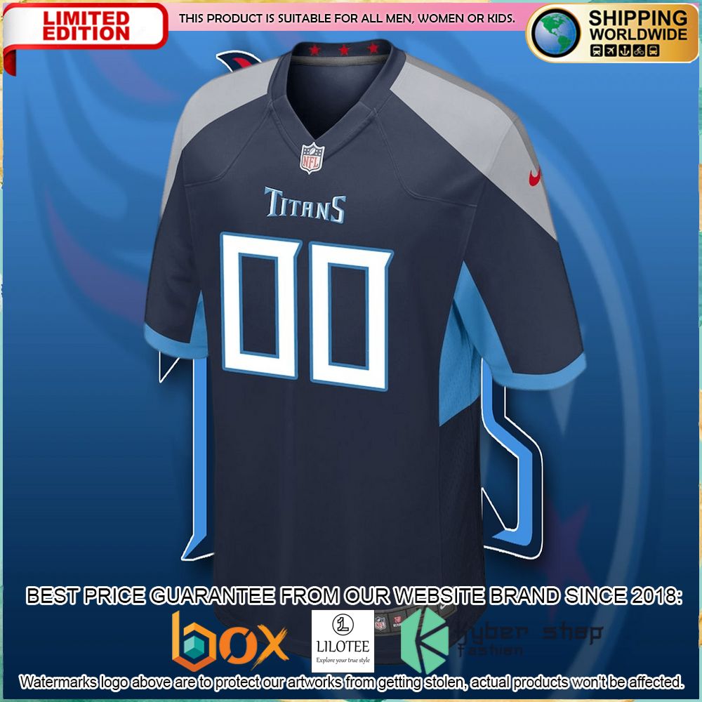 tennessee titans nike youth custom navy football jersey 2 389
