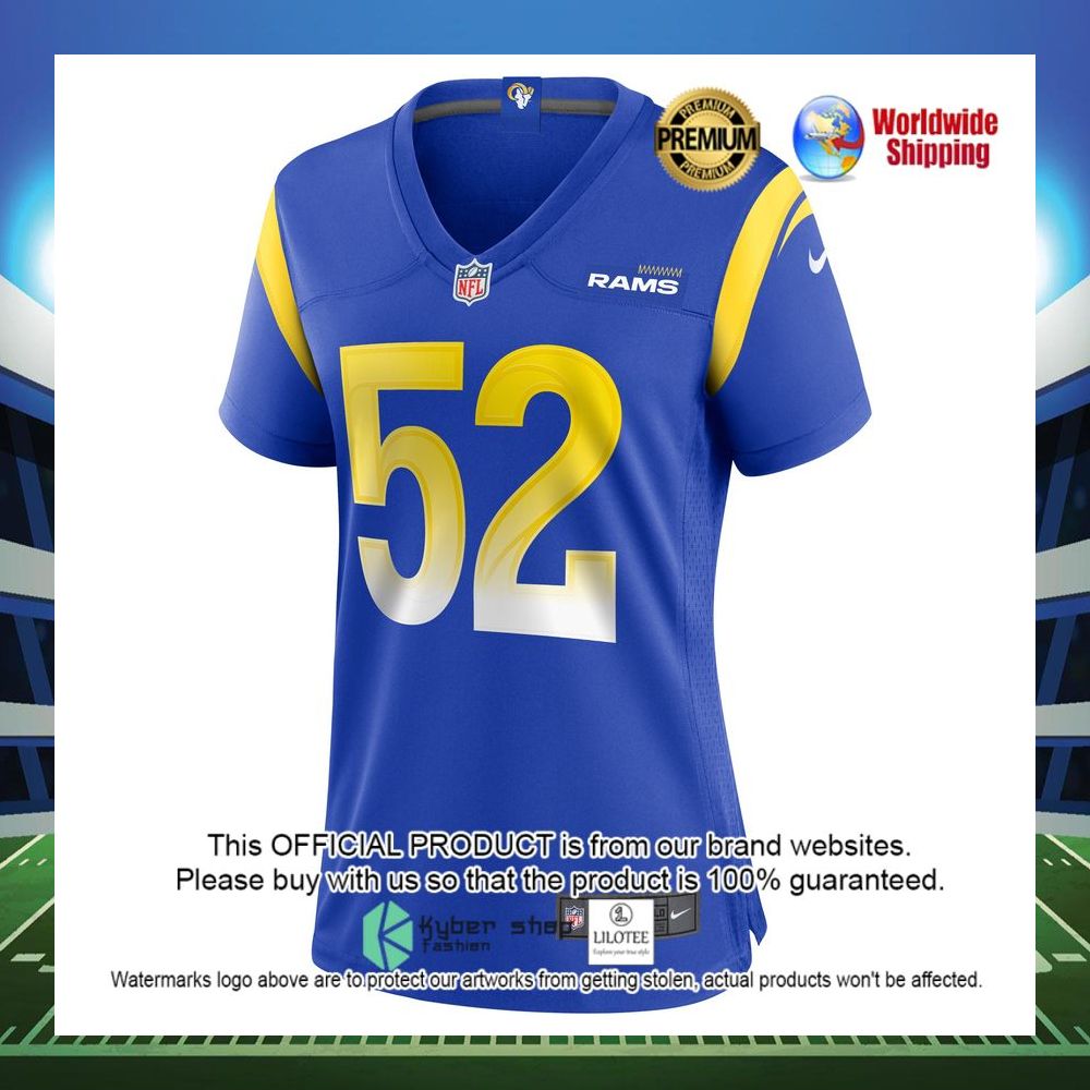 terrell lewis los angeles rams nike womens game royal football jersey 2 689