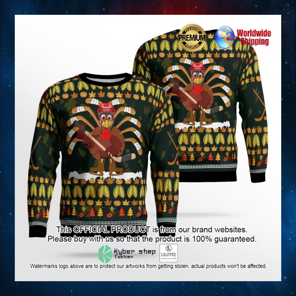 thanksgiving turkey hockey sweater 1 184