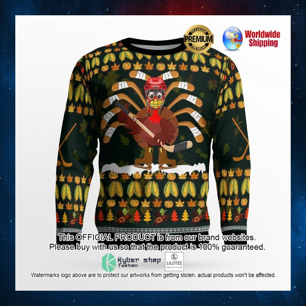 thanksgiving turkey hockey sweater 2 535