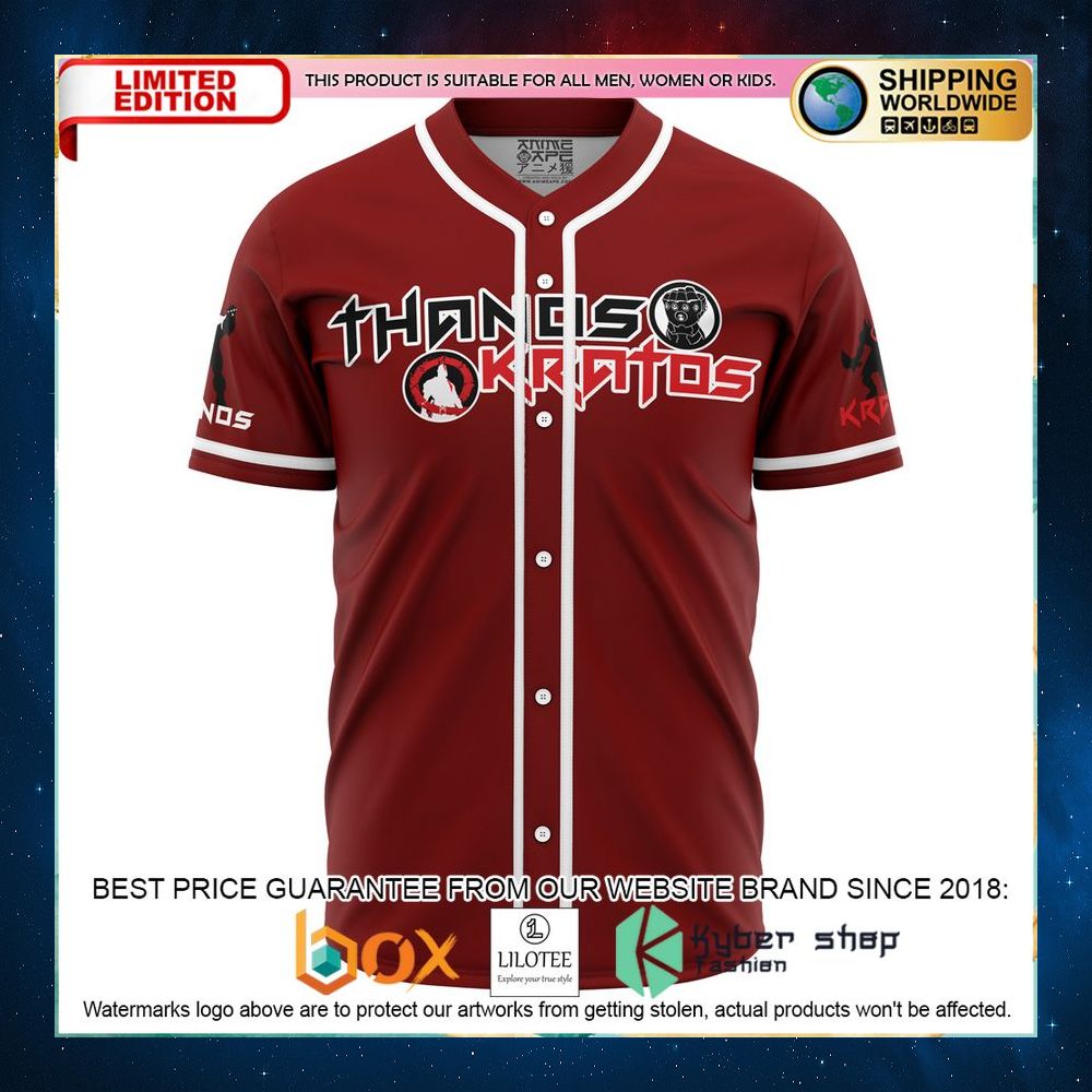 thanos and kratos marvel baseball jersey 1 751