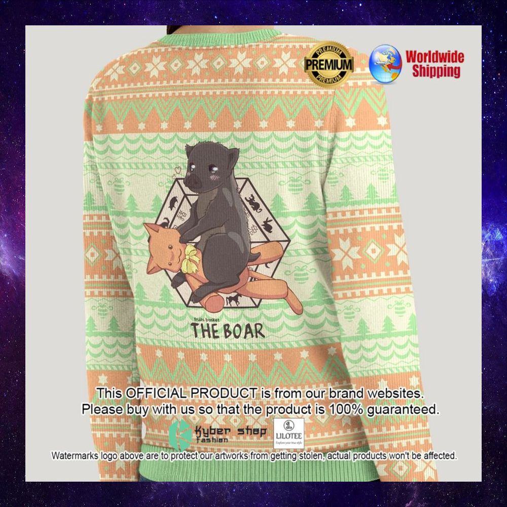 the boar kagura sohma fruits basket anime christmas sweater 1 262