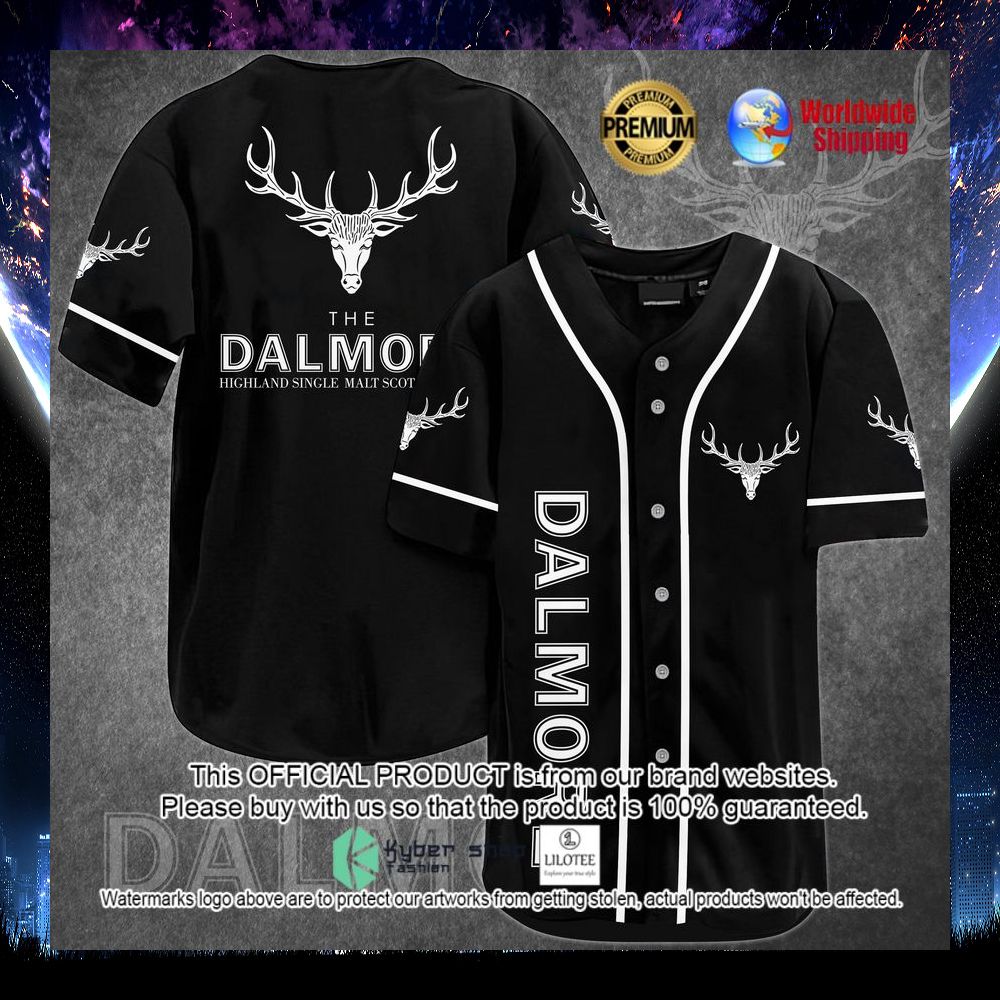 the dalmore highland single malt scotch whisky baseball jersey 1 28