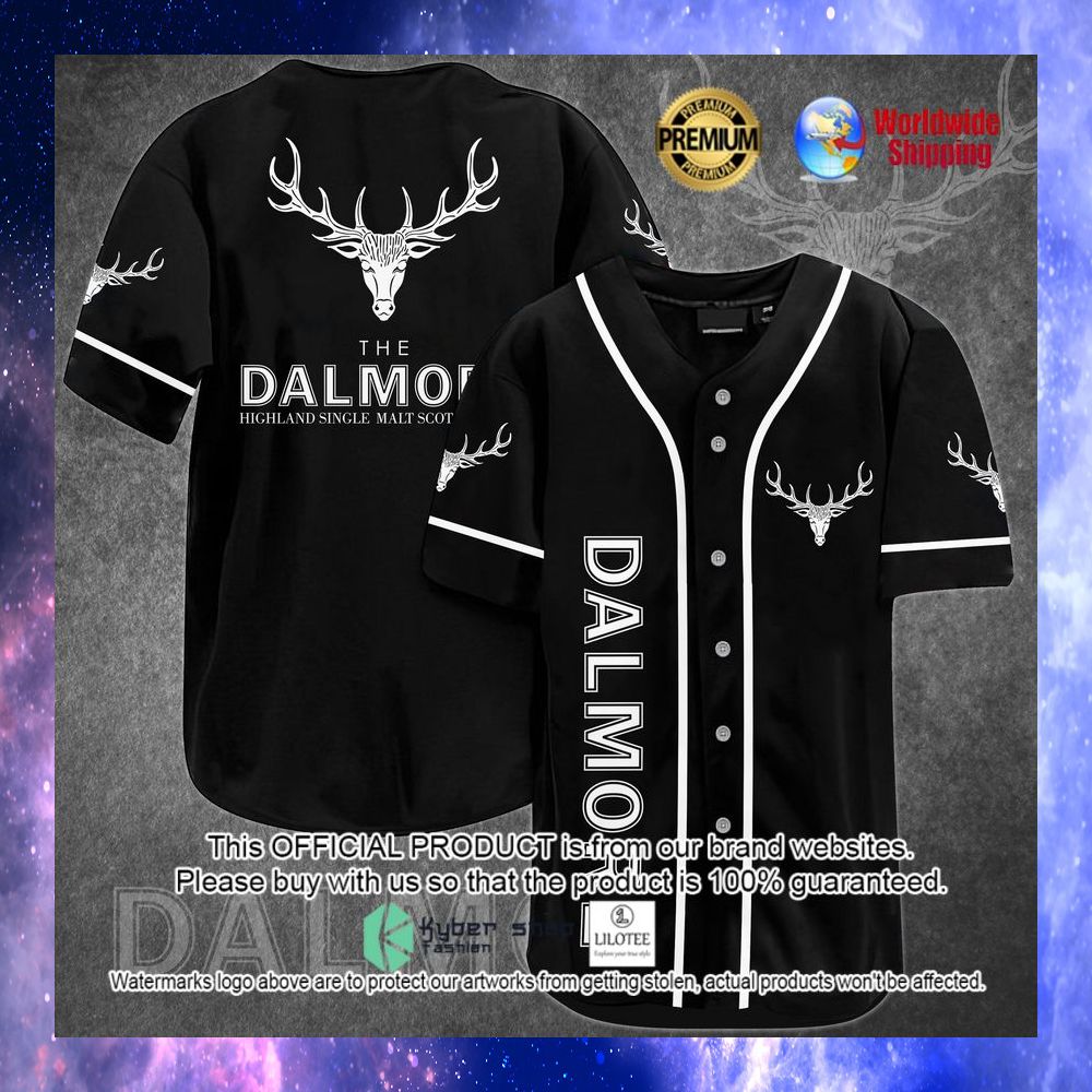 the dalmore highland single malt scotch whisky baseball jersey 1 976