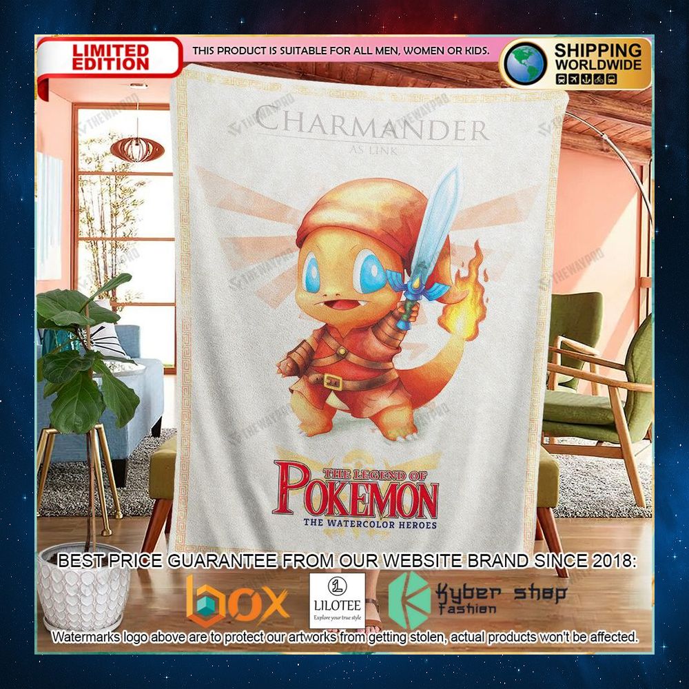 the legend of pokemon charmander blanket 2 843