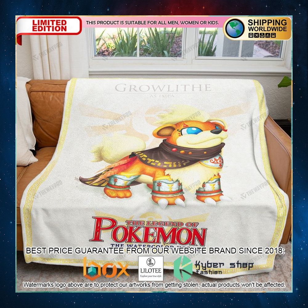 the legend of pokemon growlithe blanket 1 595