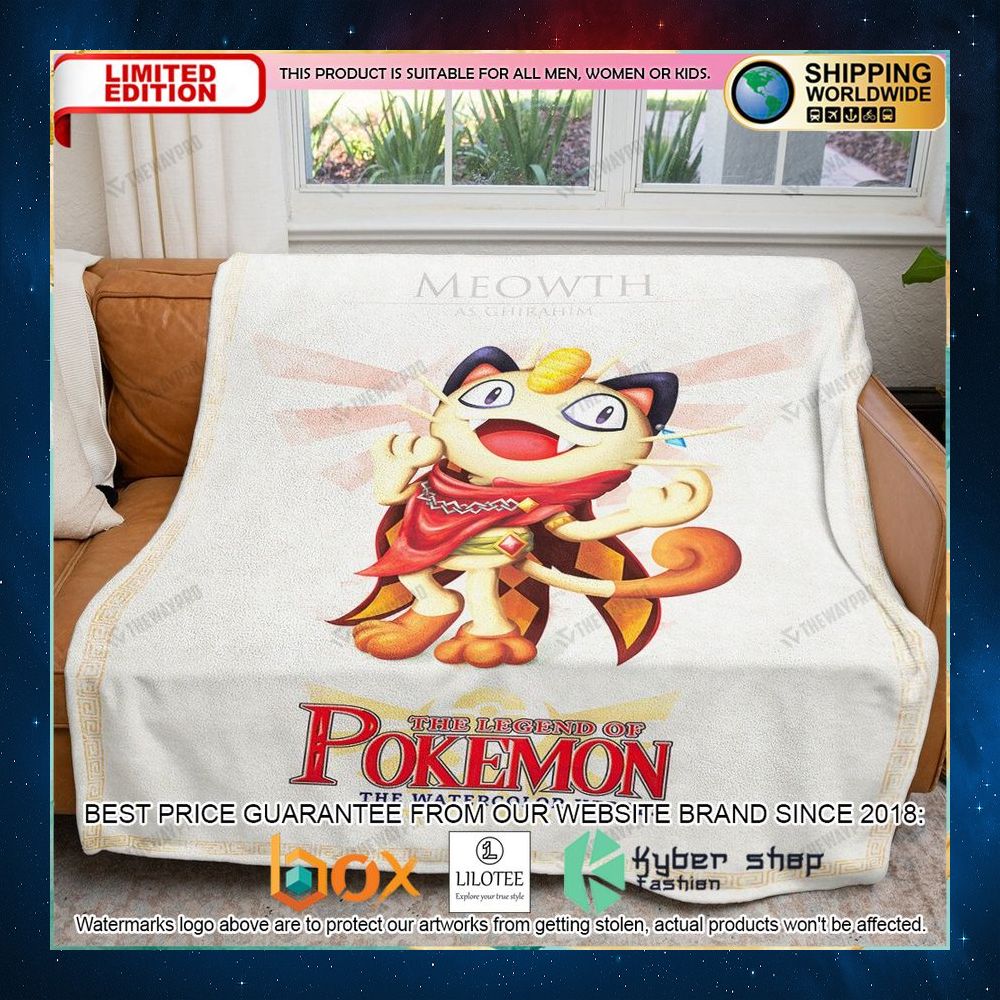 the legend of pokemon meowth blanket 1 872