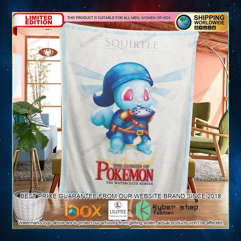 the legend of pokemon squirtle blanket 2 294