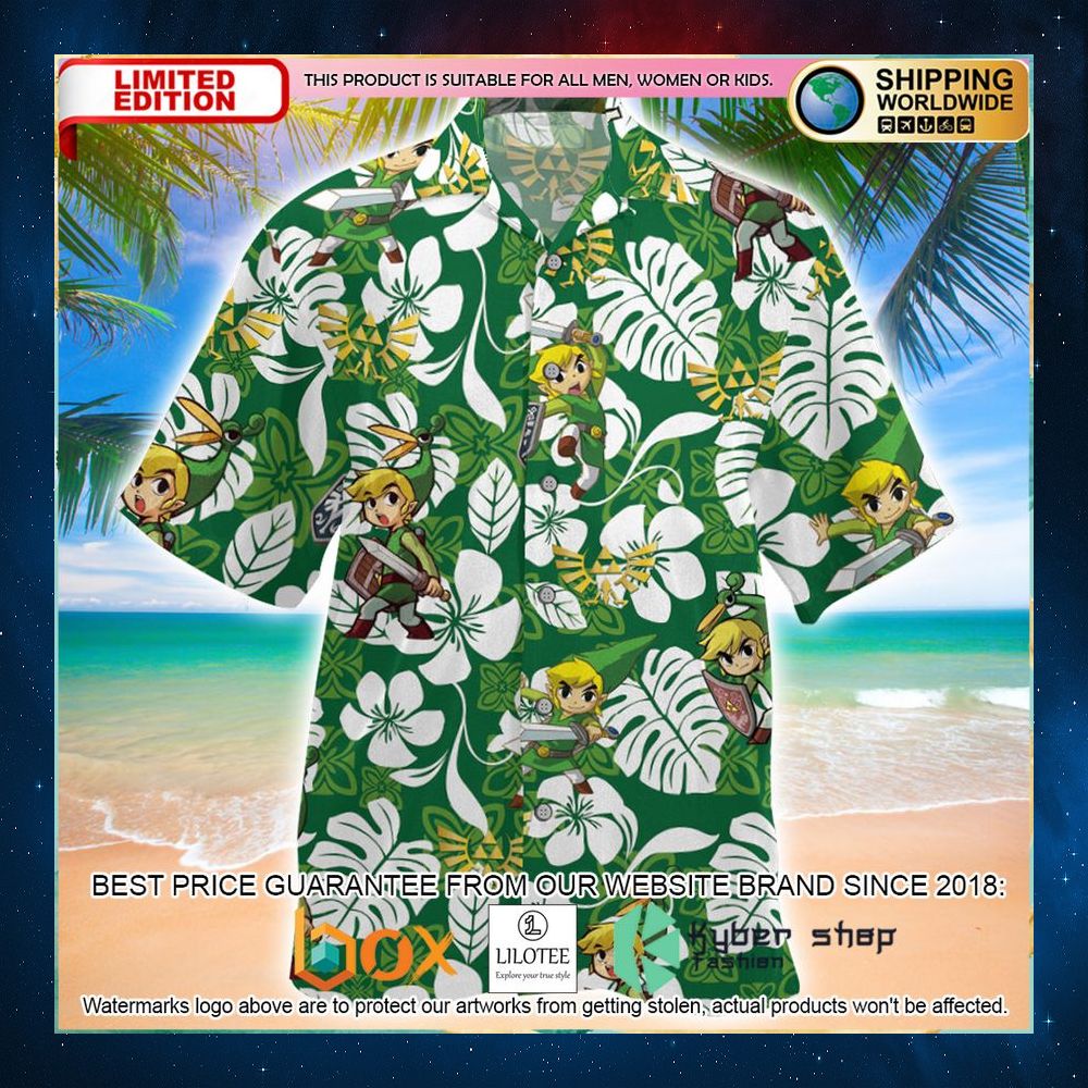 the legend of zelda link game hawaiian shirt 1 528
