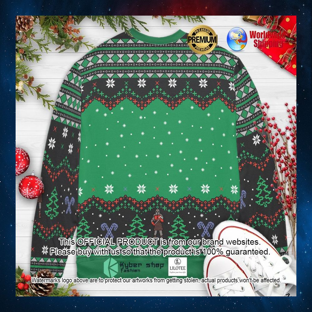 this is sleigh baby yoda the mandalorian star wars christmas sweater 2 76