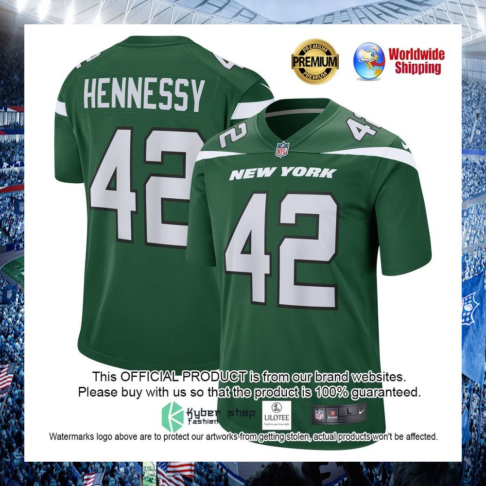 thomas hennessy new york jets nike gotham green football jersey 1 720