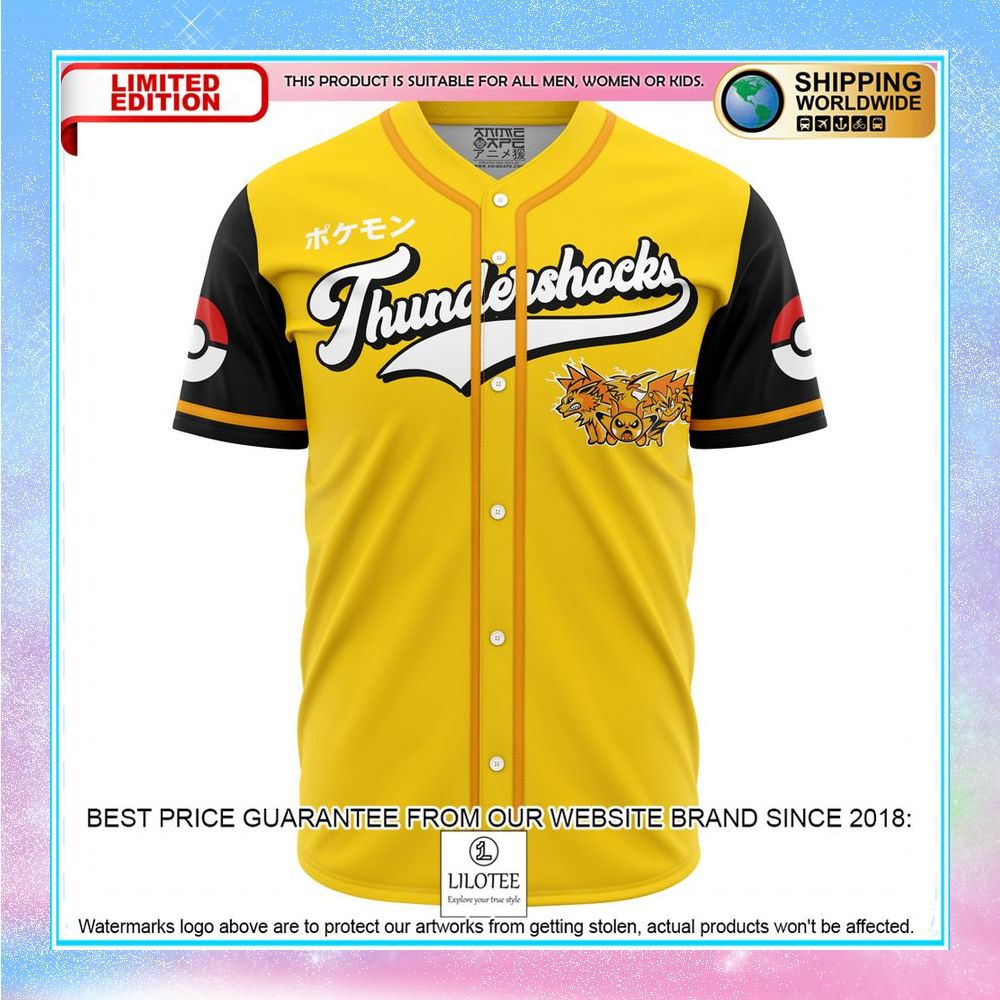 thundershocks pokemon baseball jersey 1 696