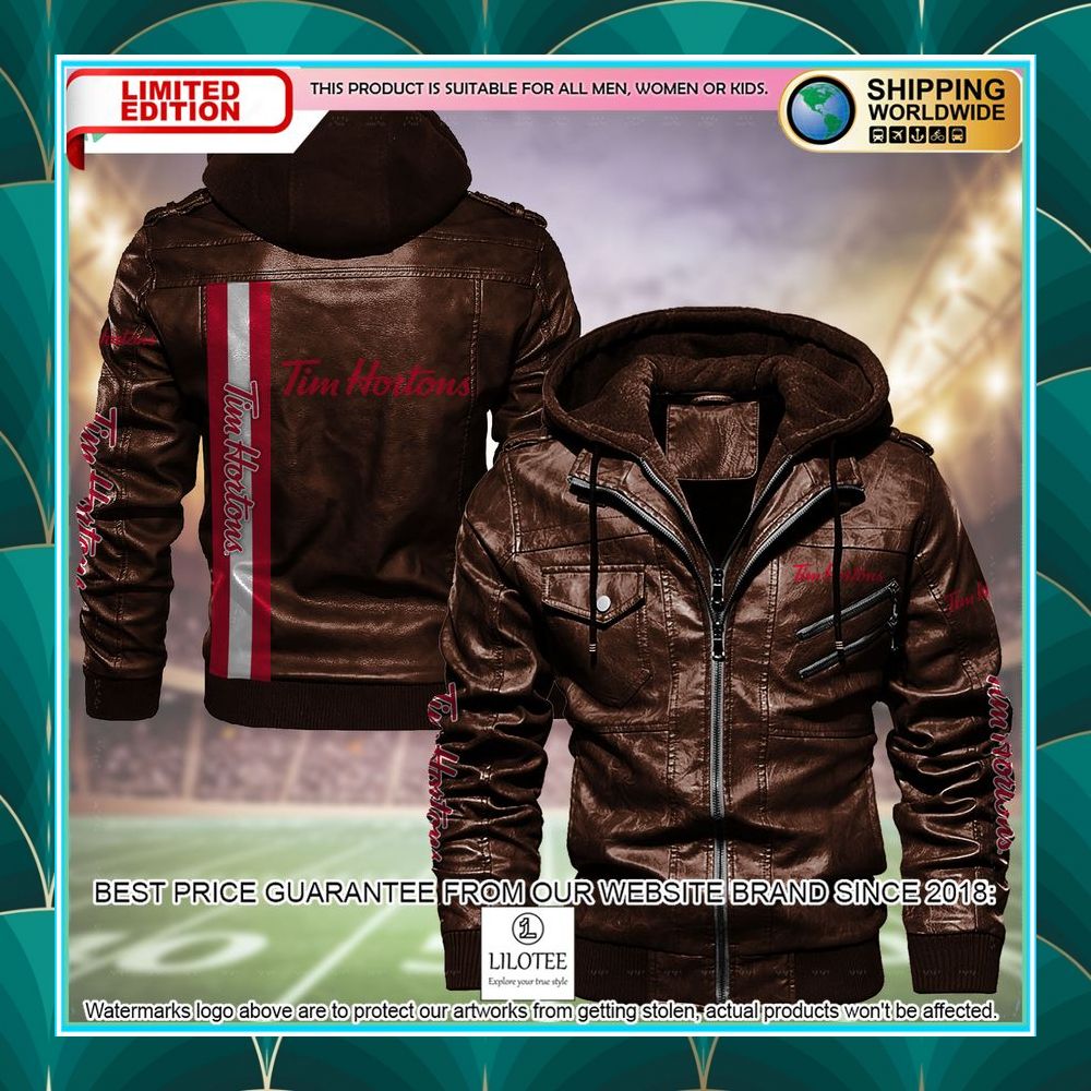 tim hortons leather jacket 1 139
