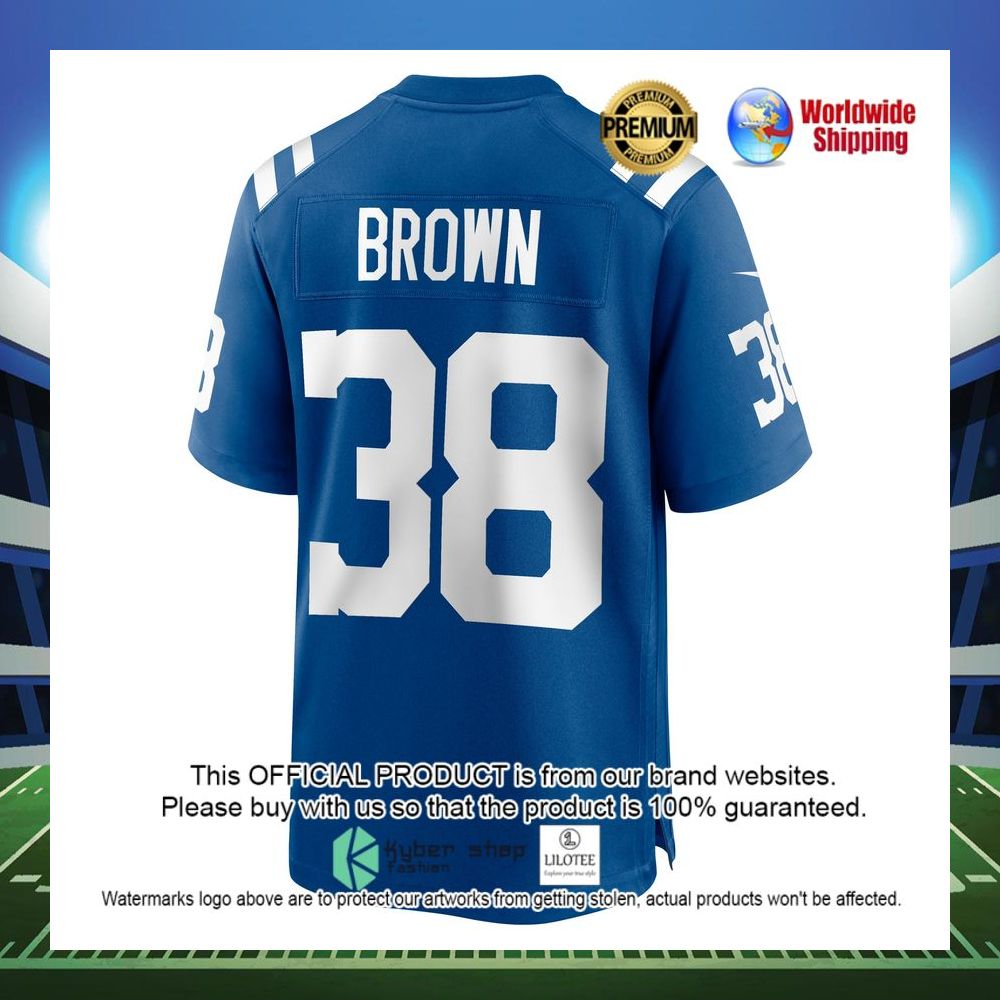 tony brown indianapolis colts nike player game royal football jersey 2 659