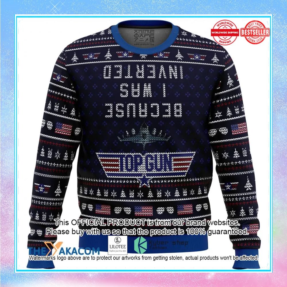 top gun inverted ugly christmas sweater 1 644