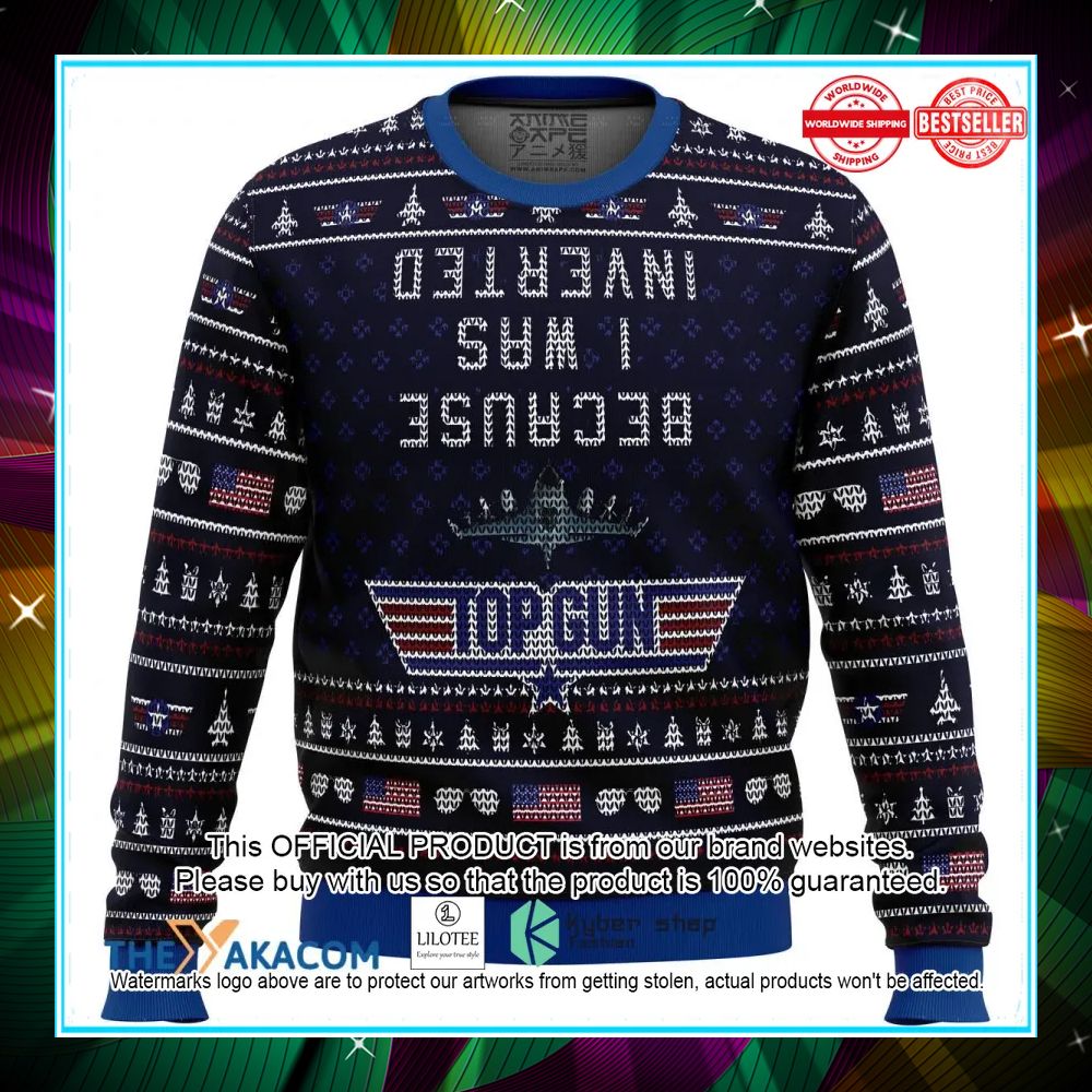 top gun inverted ugly christmas sweater 1 894