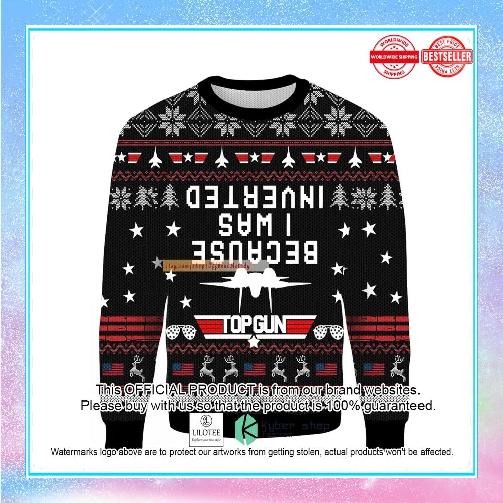 top gun ugly christmas sweater 1 848