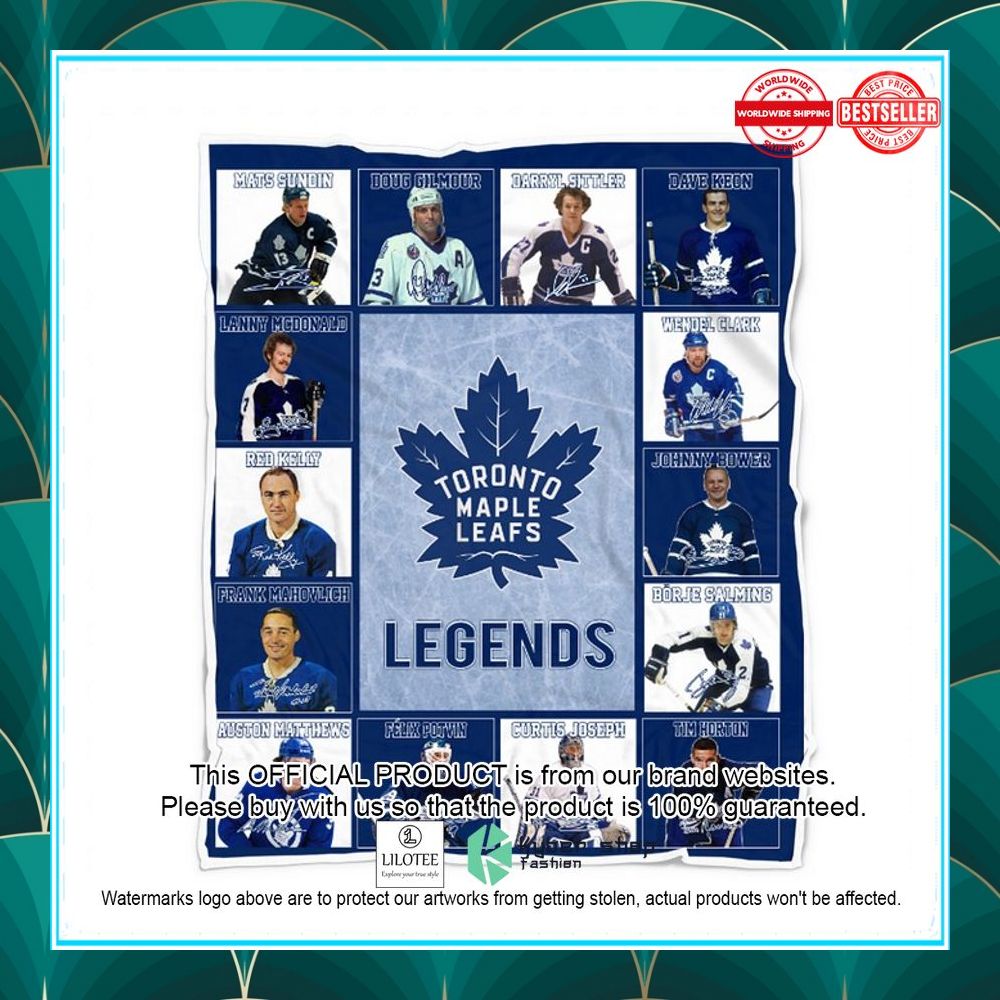 toronto maple leafs legends players nhl blanket 1 897