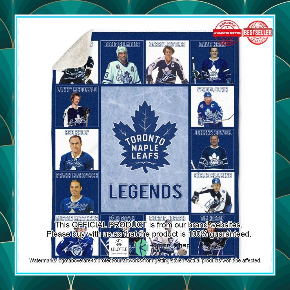 toronto maple leafs legends players nhl blanket 2 643