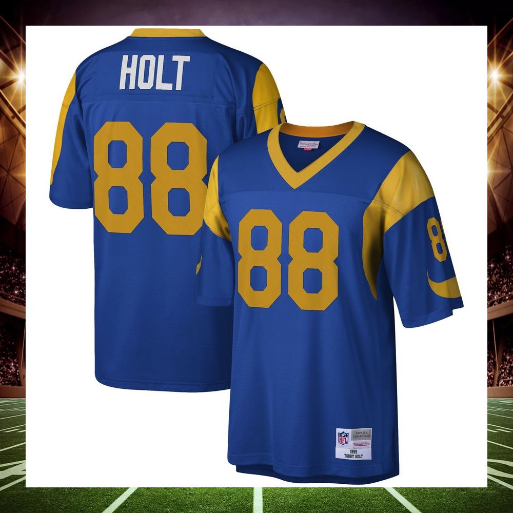 torry holt los angeles rams mitchell ness 1999 legacy replica royal football jersey 1 594