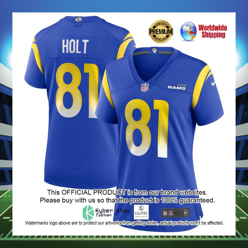 torry holt los angeles rams nike womens game retired player royal football jersey 1 232