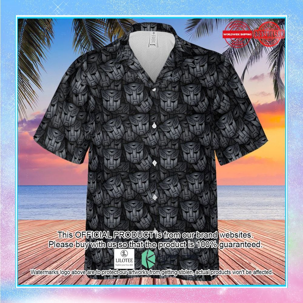 transformers pattern hawaiian shirt 2 256