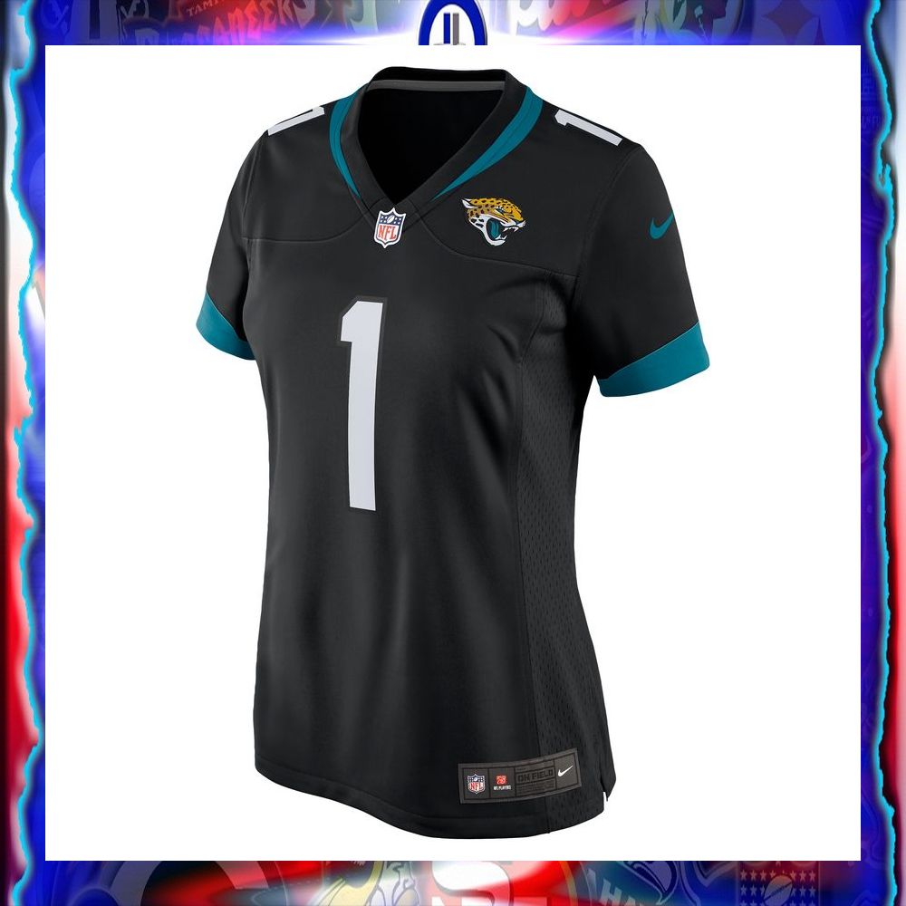 Travis Etienne Jacksonville Jaguars Women's Black Football Jersey 8 travis etienne jacksonville jaguars womens black football jersey 2 215