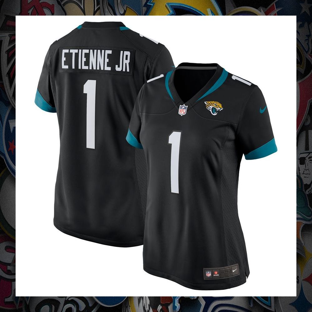 Travis Etienne Jacksonville Jaguars Women's Black Football Jersey 4 travis etienne jacksonville jaguars womens black football jersey 4 943