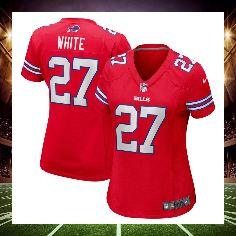 tredavious white buffalo bills red football jersey 1 856