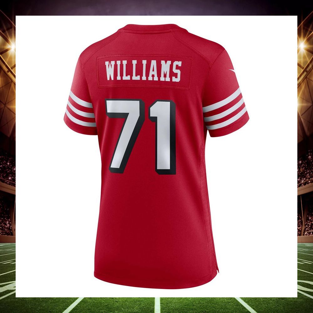 trent williams san francisco 49ers alternate scarlet football jersey 3 130