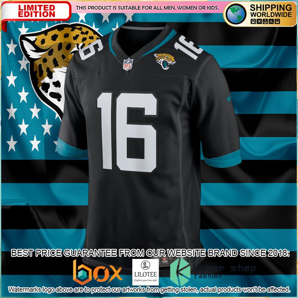 trevor lawrence jacksonville jaguars nike alternate black football jersey 2 477