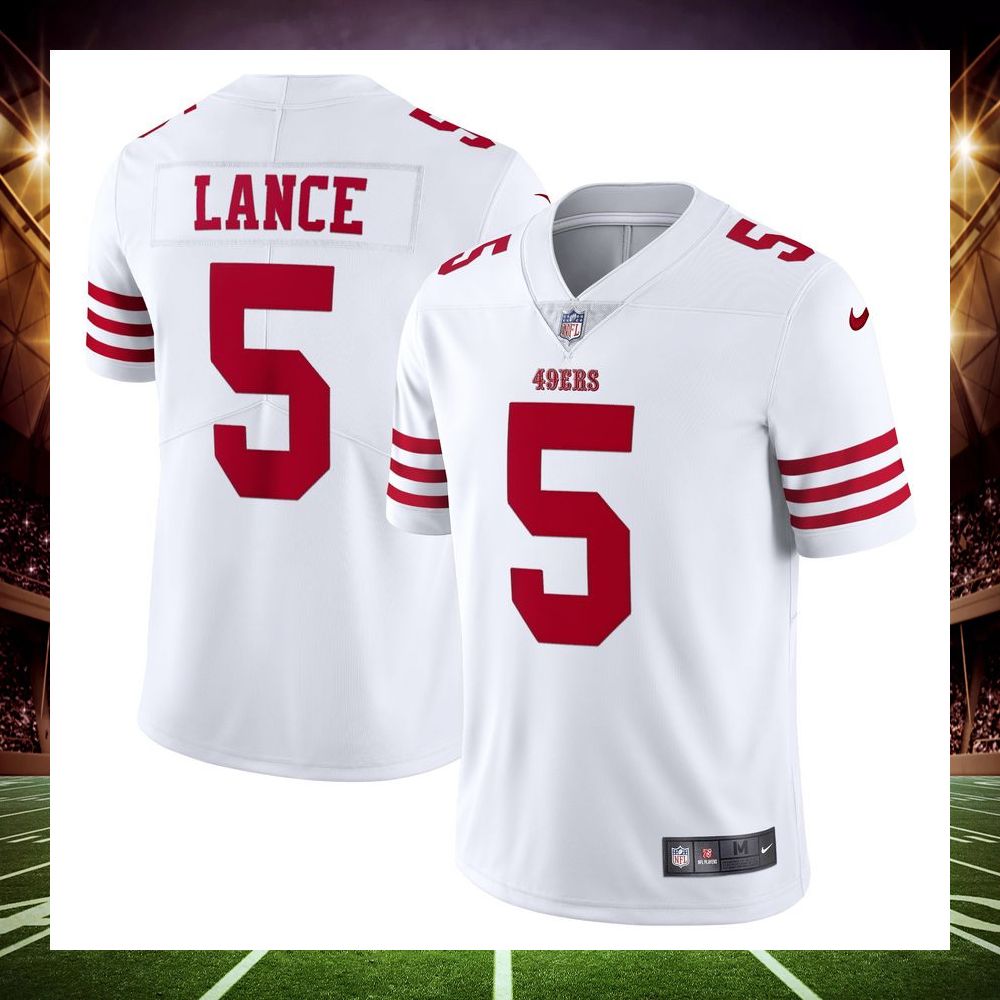 trey lance san francisco 49ers vapor limited white football jersey 1 726