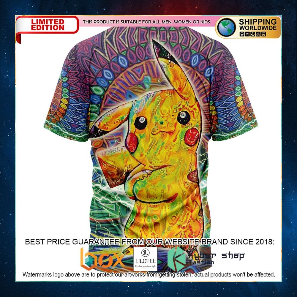 trippy pikachu pokemon t shirt 2 208