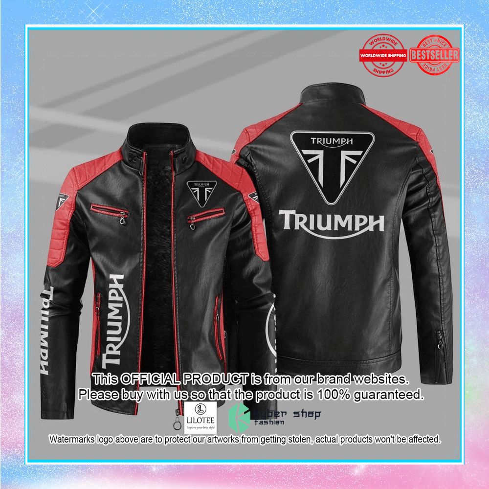 triumph motor block leather jacket 2 313