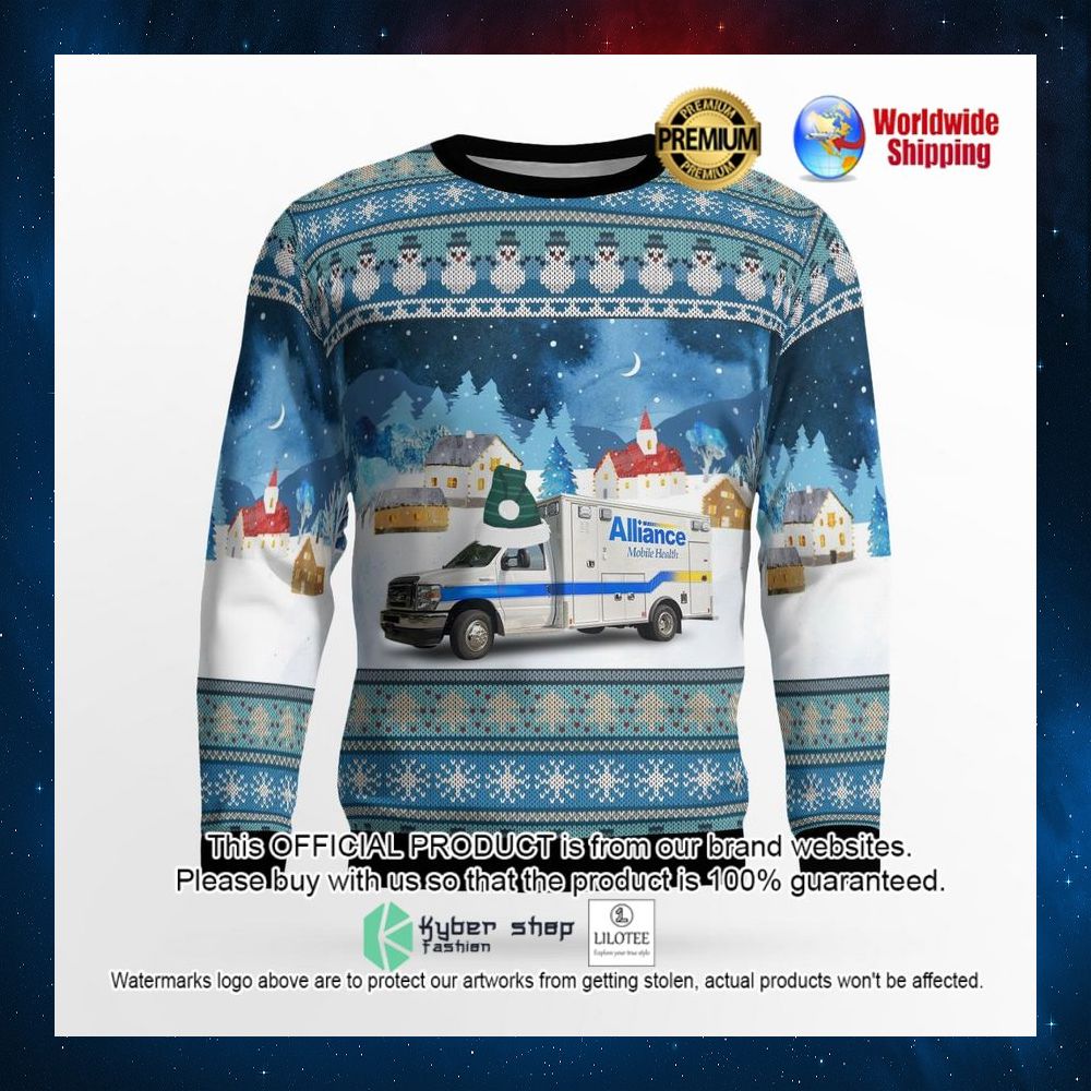 troy michigan alliance mobile health santa hat sweater 2 921