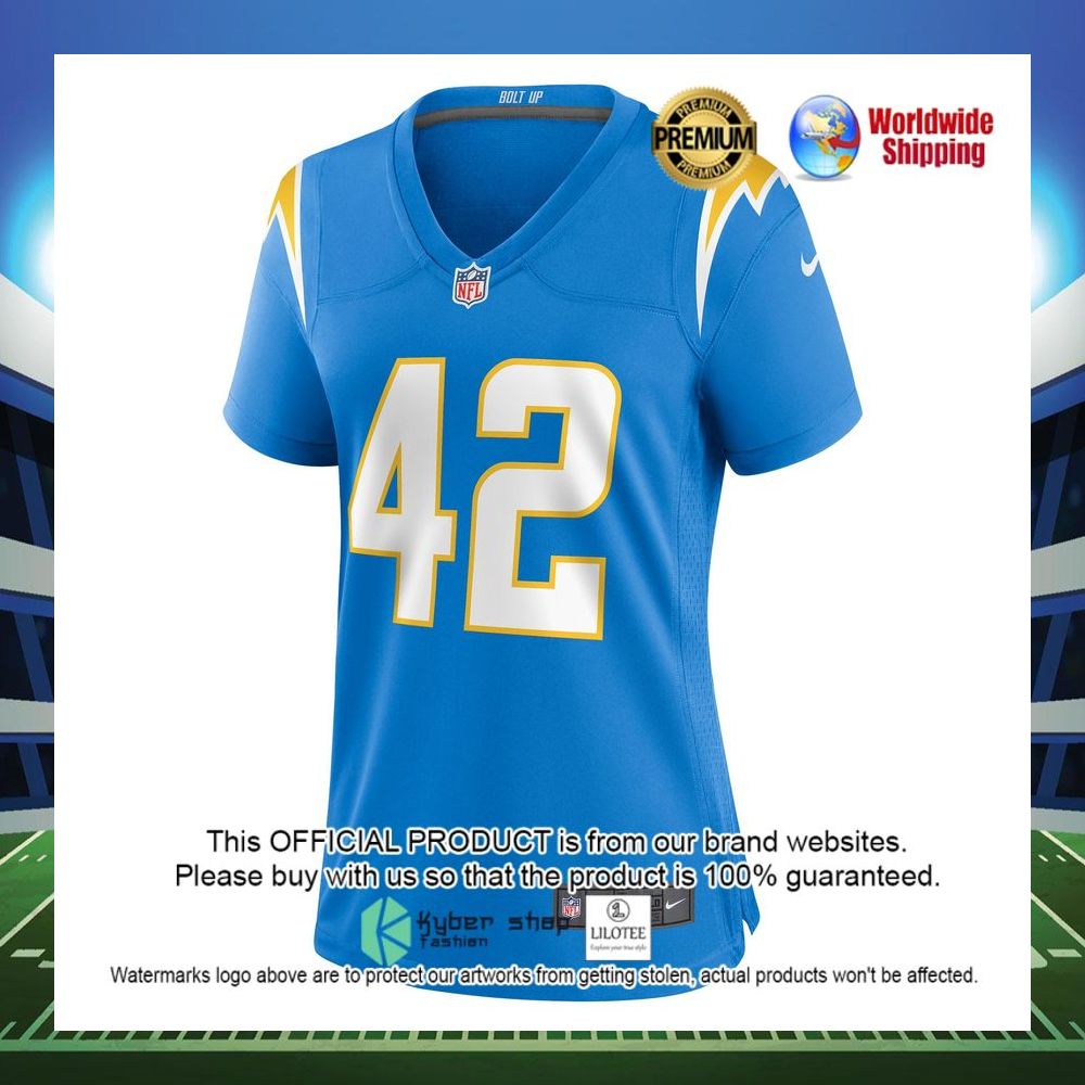 troy reeder los angeles chargers nike womens game powder blue football jersey 2 721