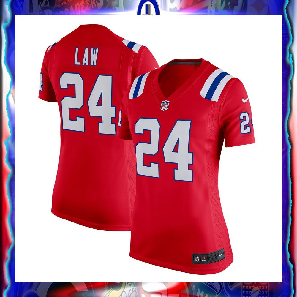Ty Law New England Patriots Women's Football Retired Navy Football Jersey 10 ty law new england patriots womens football retired navy football jersey 5 29