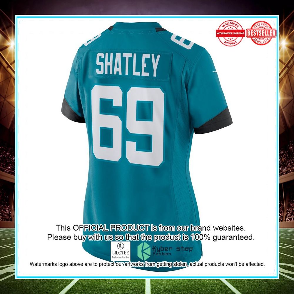 Tyler Shatley Jacksonville Jaguars Teal Football Jersey - LIMITED EDITION 3 tyler shatley jacksonville jaguars teal football jersey 3 195