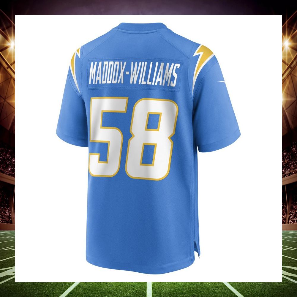 tyreek maddox williams los angeles chargers powder blue football jersey 3 426