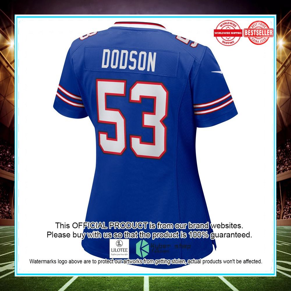 Tyrel Dodson Buffalo Bills Royal Football Jersey - LIMITED EDITION 3 tyrel dodson buffalo bills royal football jersey 3 988