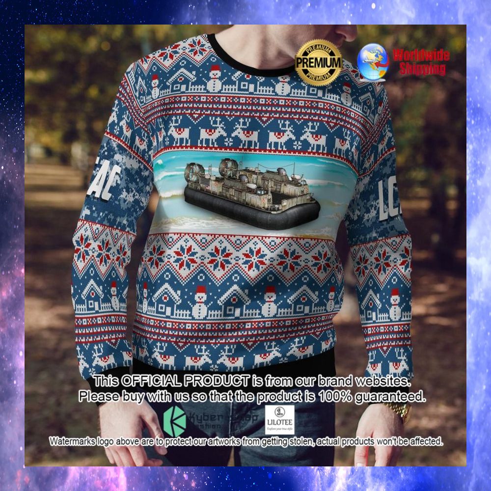 u s navy landing craft air cushion ugly sweater 1 235