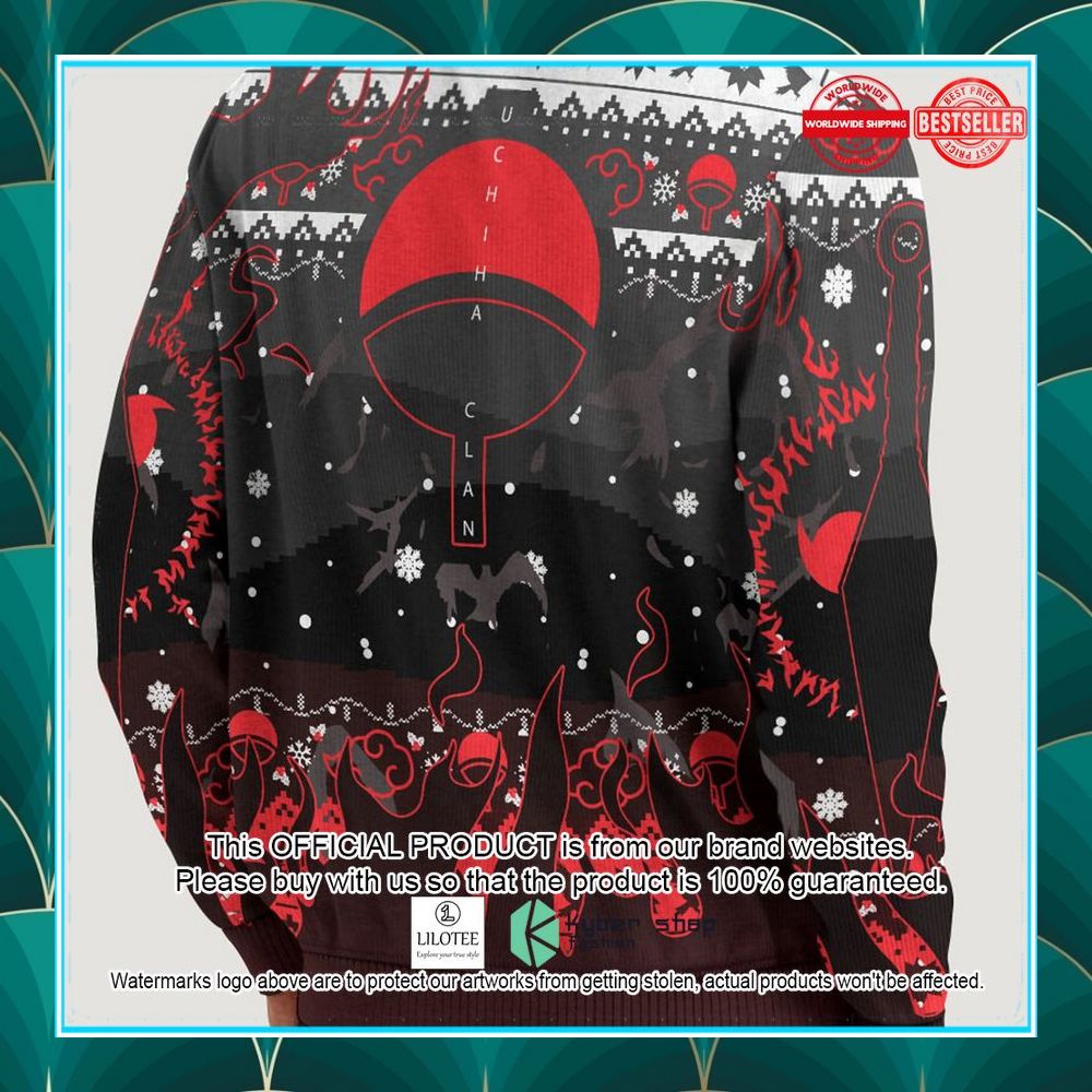 uchiha emblem christmas sweater 1 16