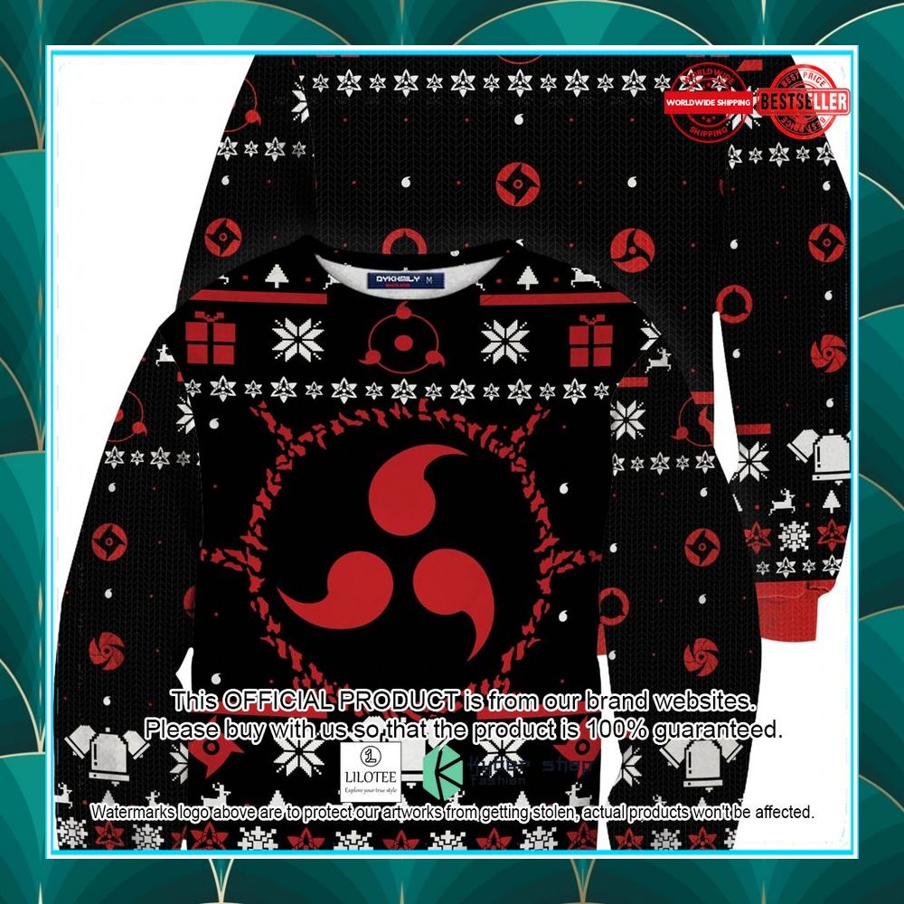 uchiha sharingan christmas sweater 1 291