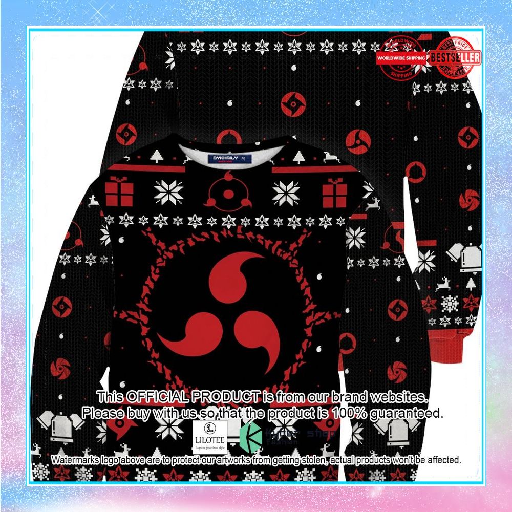 uchiha sharingan christmas sweater 1 452