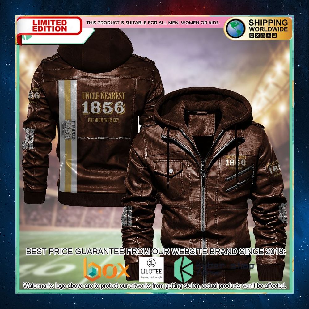 uncle nearest 1856 premium whiskey leather jacket 1 512