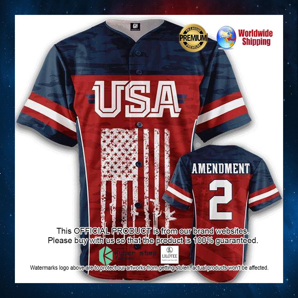 usa amendment us flag baseball jersey 1 118